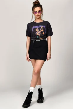 Tobi Ready Or Knot Twisted Mini Skirt - Black