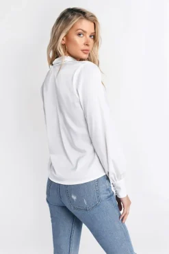 Tobi Reagan Neck Tie Blouse -