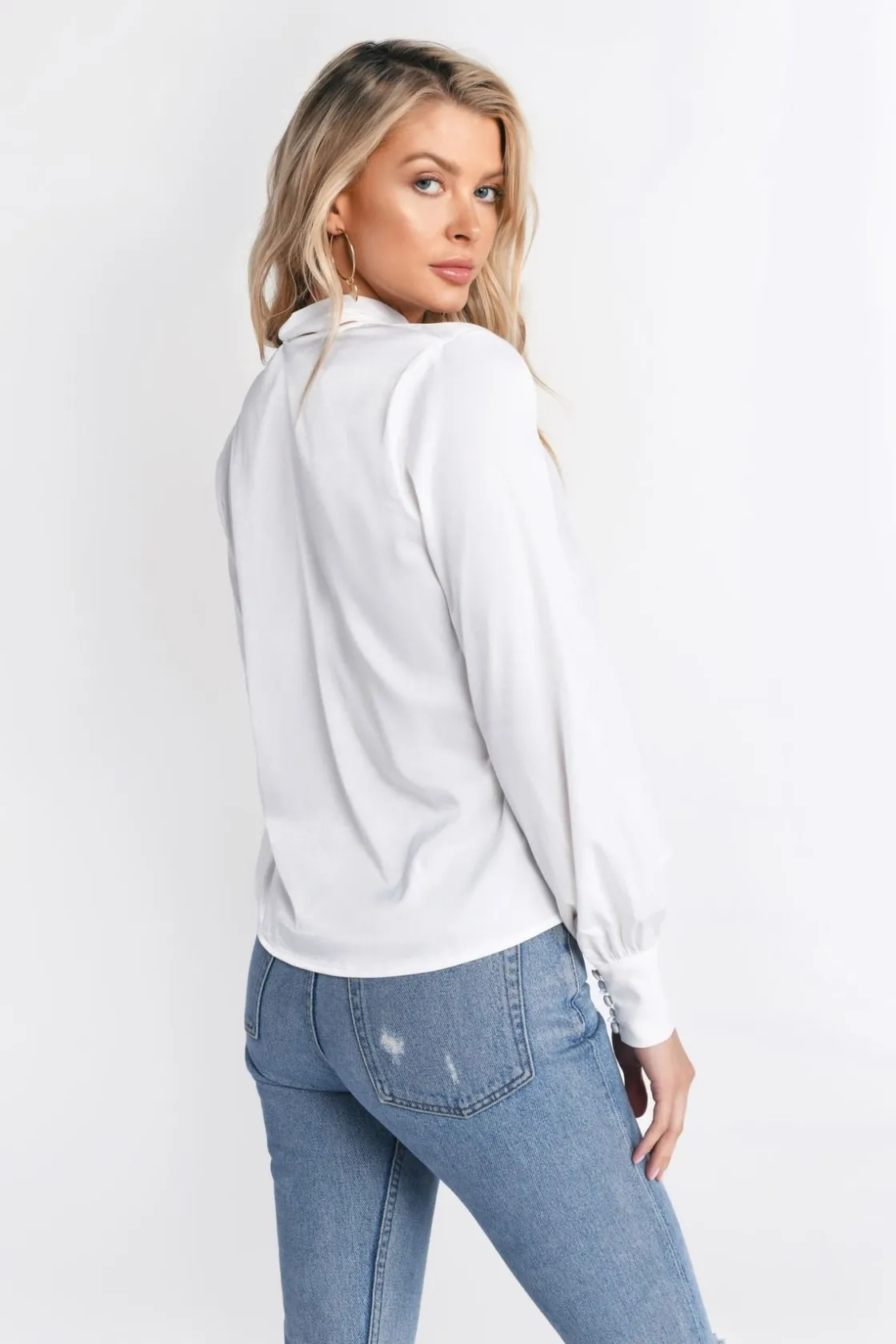 Tobi Reagan Neck Tie Blouse -