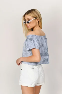 Tobi Rebecca Tie Dye Top - Mauve