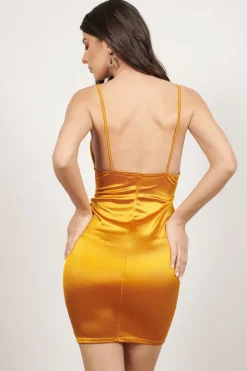Tobi Rebecka Satin Bodycon Mini Dress -