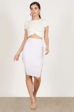 Tobi Rehab Clothing Can't Be Tamed Cutout Midi Skirt -