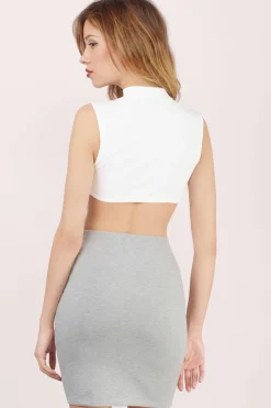 Tobi Rehab Clothing Reign On Cutout Bodysuit - Ivory