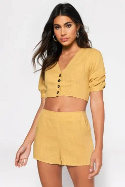Tobi Remind Me Of You Linen Shorts -