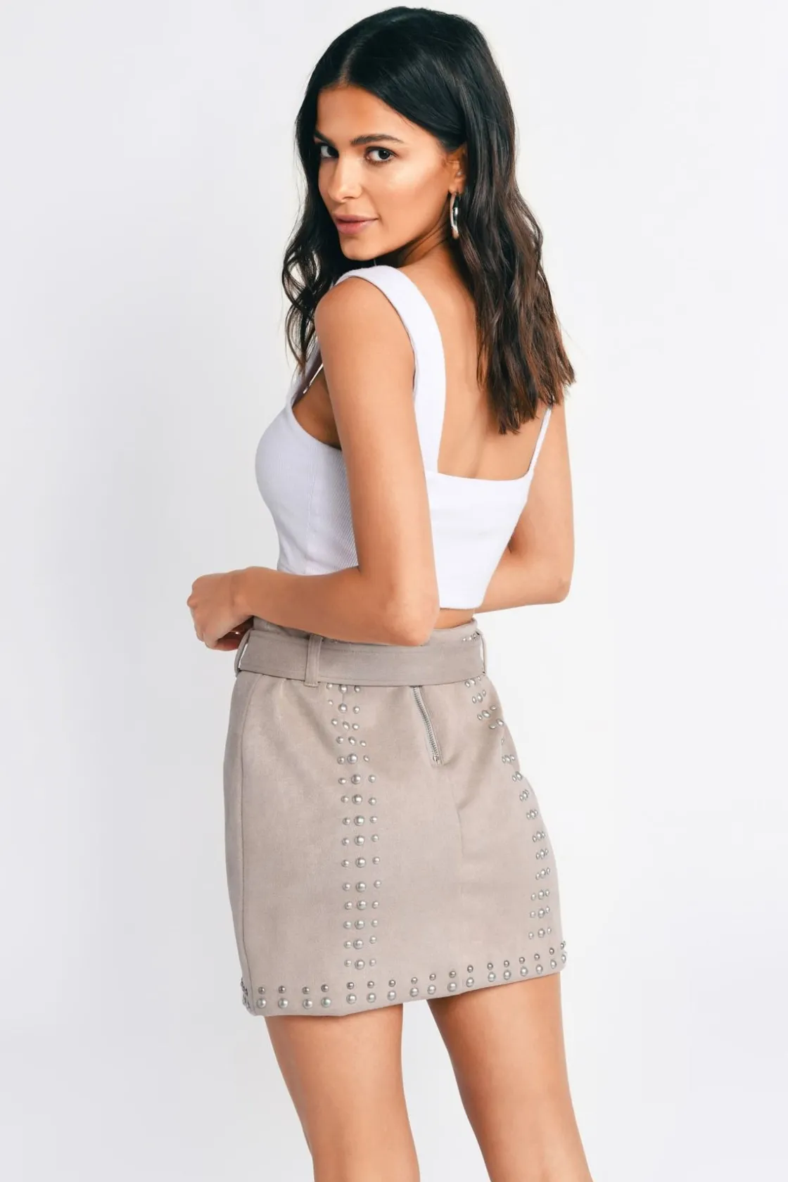 Tobi Renée Studded Mini Skirt -