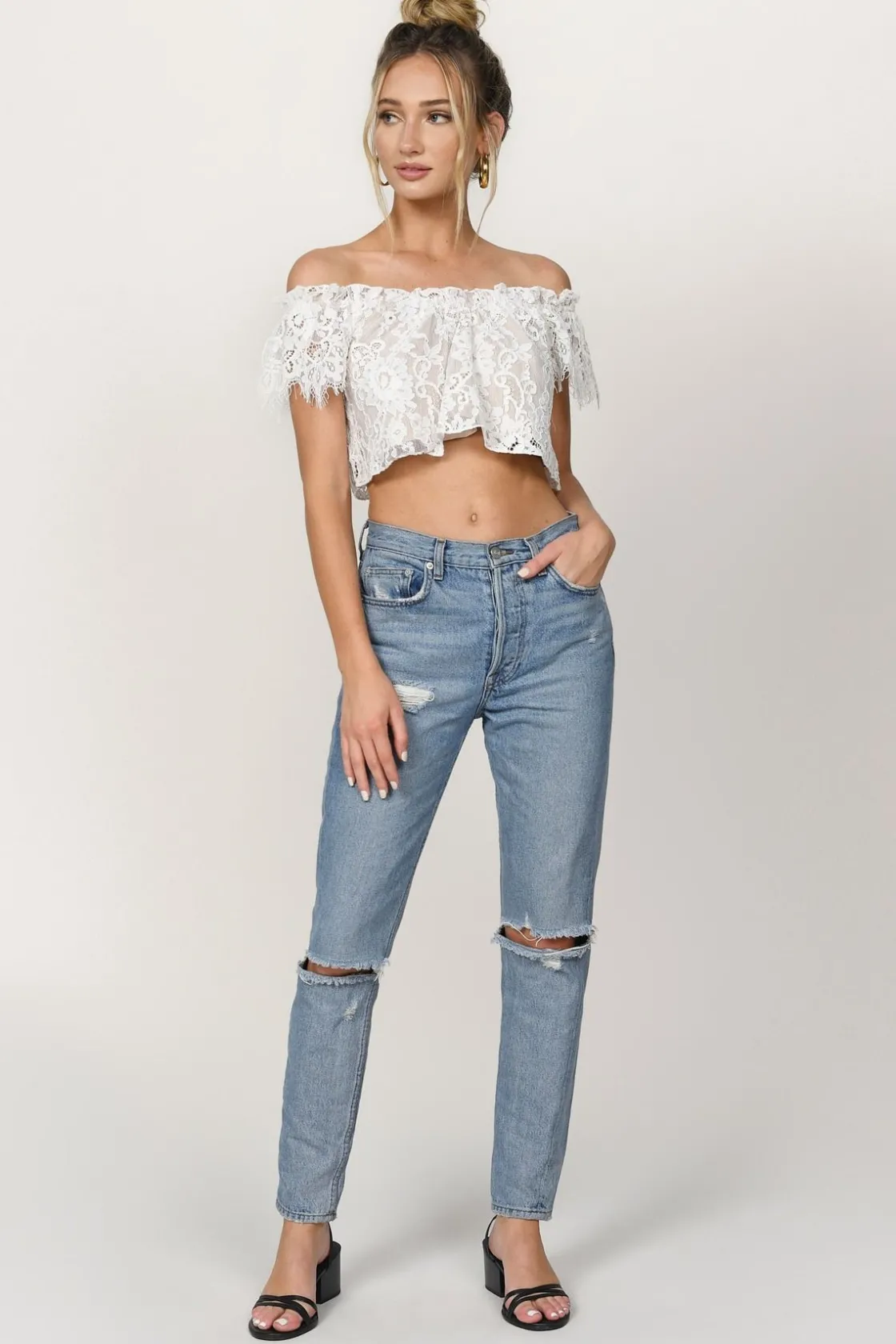Tobi Riley Crop Top - Red