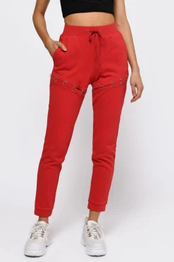 Tobi Ring Me Around Jogger Pants - Red