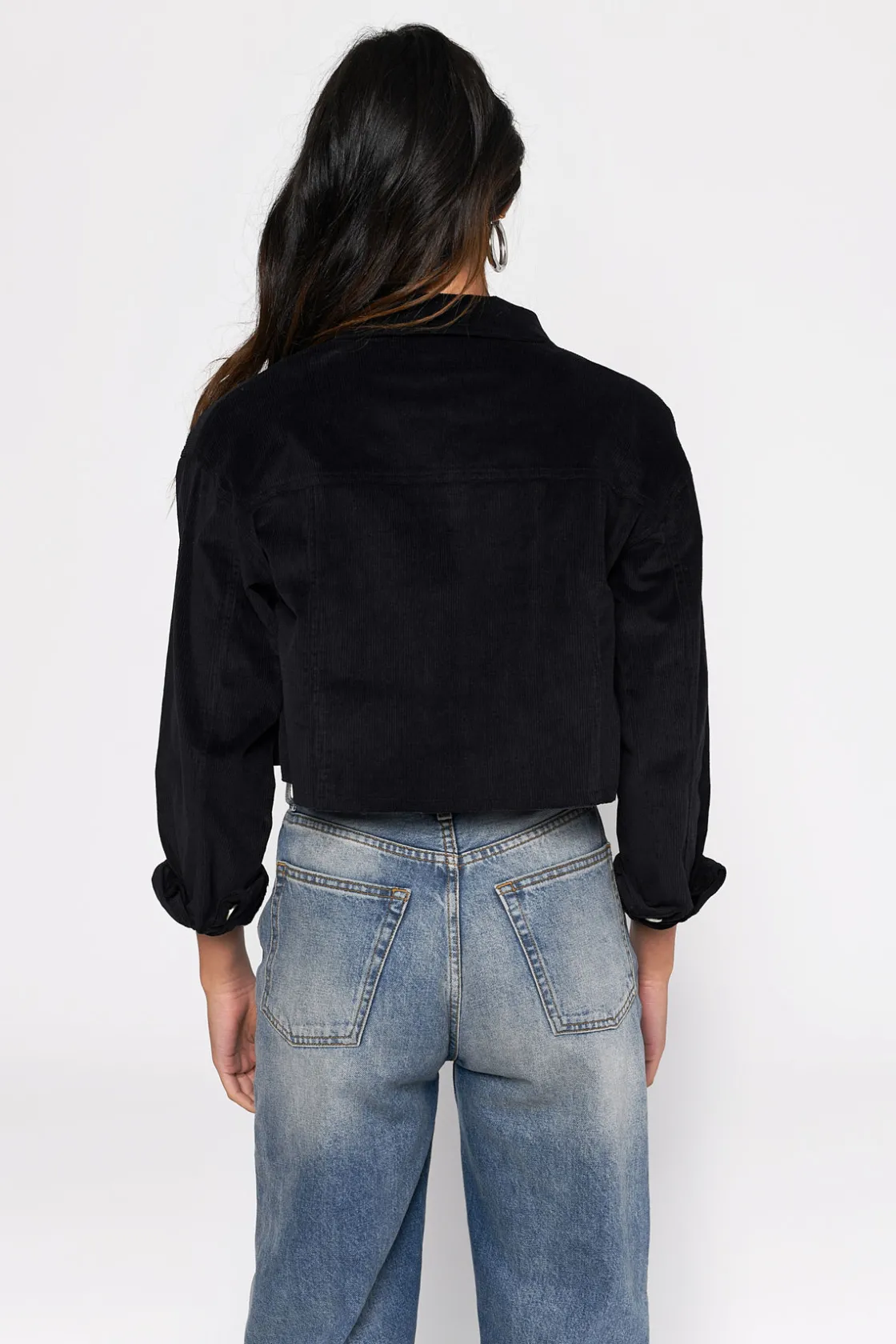 Tobi Ring The Alarm Corduroy Jacket - Black