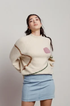 Tobi Rising Sun Crew Neck Sweater -