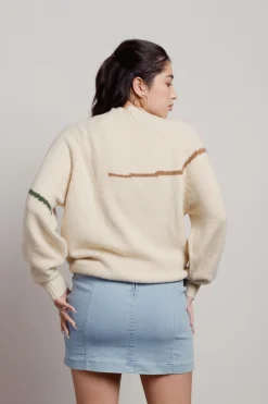 Tobi Rising Sun Crew Neck Sweater -