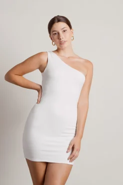Tobi Rivalry Black Reversible One Shoulder Cutout Bodycon Dress
