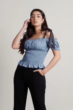 Tobi Romantics Smocked Top -
