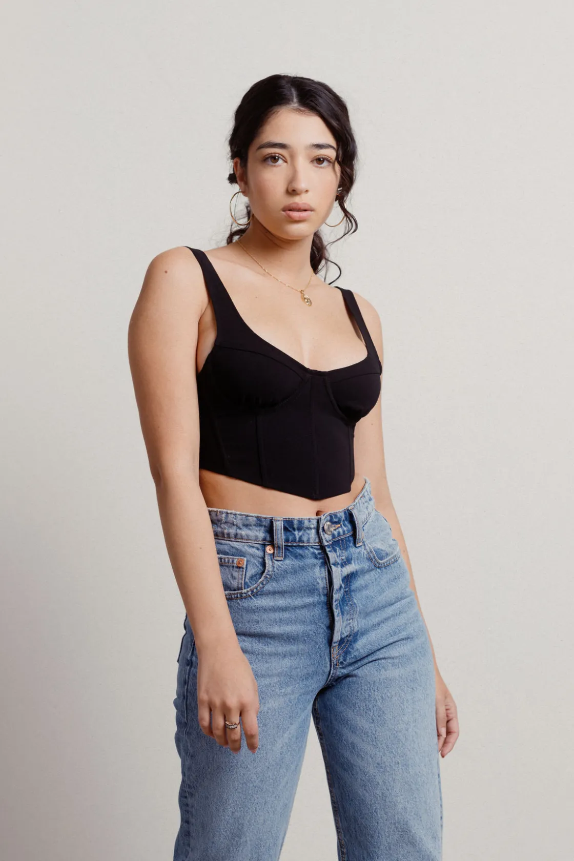 Tobi Rowen Corset Top - Black