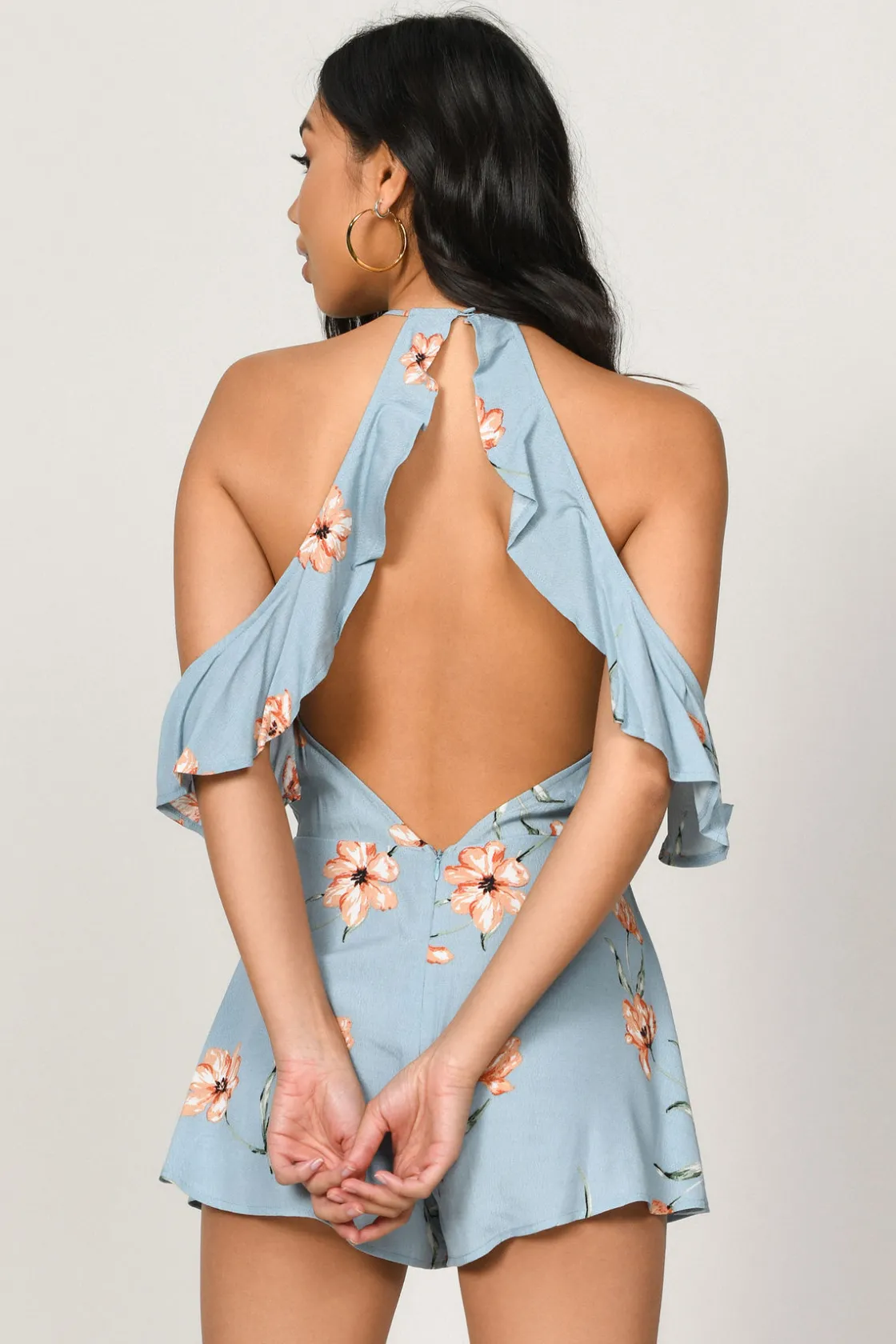 Tobi Roxy Cold Shoulder Romper -