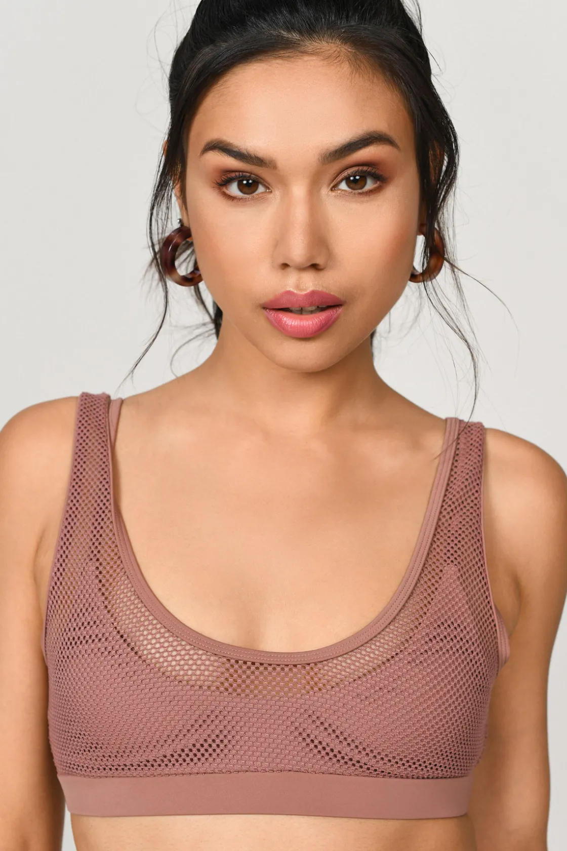 Tobi Safety Fishnet Bikini Top -