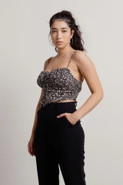 Tobi Sahana Crop Top - Burgundy