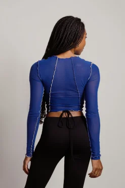 Tobi Saint Crop Top - Blue