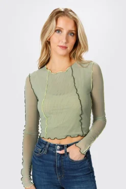 Tobi Saint Crop Top - Blue