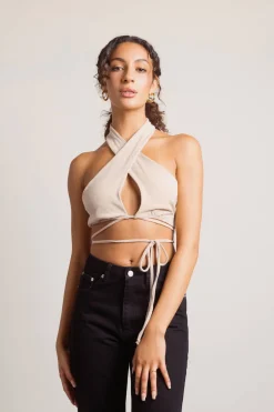 Tobi Sami Crop Top - Brown