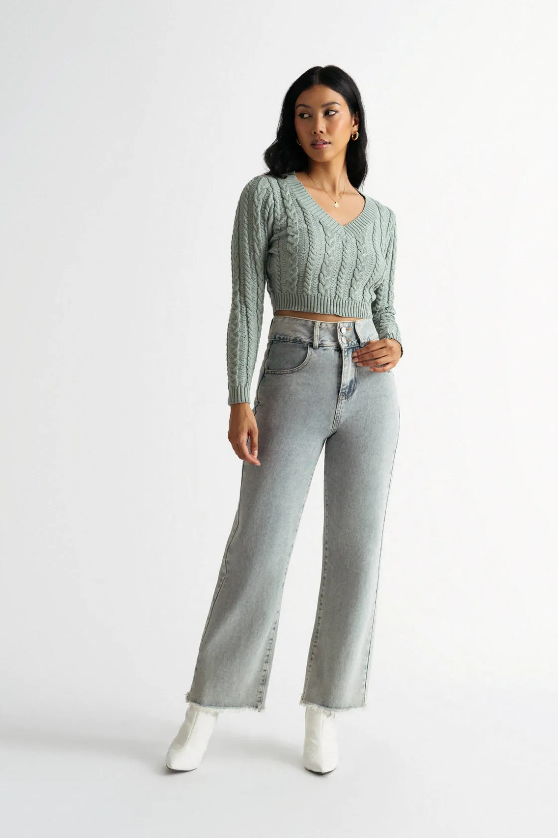 Tobi Sammie Cable Knit Sweater -