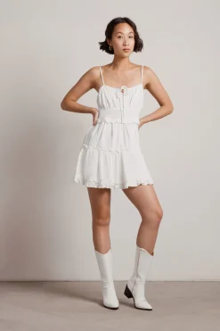 Tobi Save The Day Tiered Skater Mini Dress -