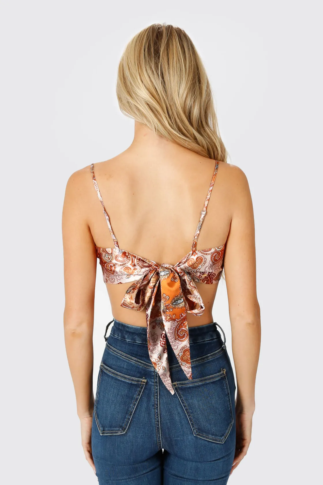 Tobi Say Less Crop Top - Orange