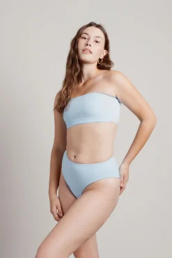 Tobi Seaside High Waist Bikini Set - Brown