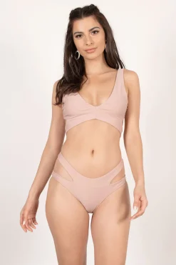 Tobi Secret Double Band Bikini Bottom - Ivory