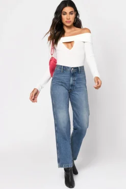 Tobi Secret Of Life Off The Shoulder Top - White
