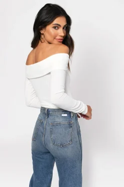 Tobi Secret Of Life Off The Shoulder Top - White