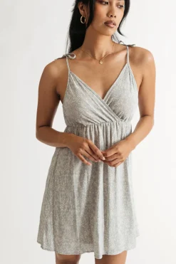 Tobi See It All Tie Strap Skater Mini Dress -