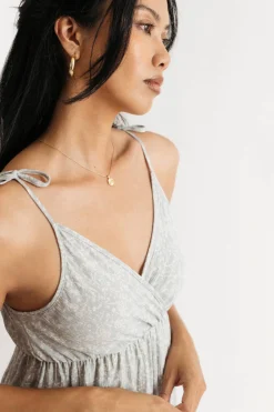 Tobi See It All Tie Strap Skater Mini Dress -