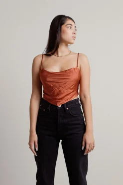 Tobi See The Future Crop Top - Rust