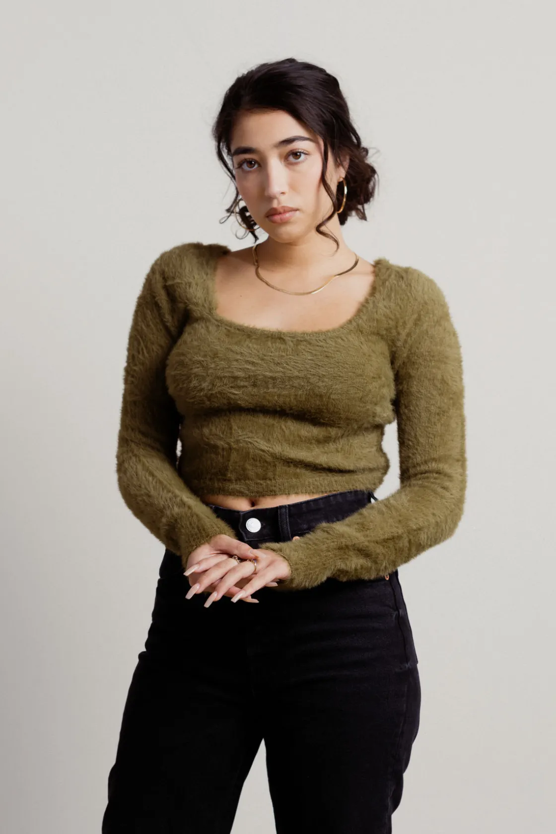 Tobi Self Care Fuzzy Sweater -