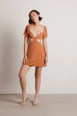 Tobi Serasa Cutout Skater Mini Dress -
