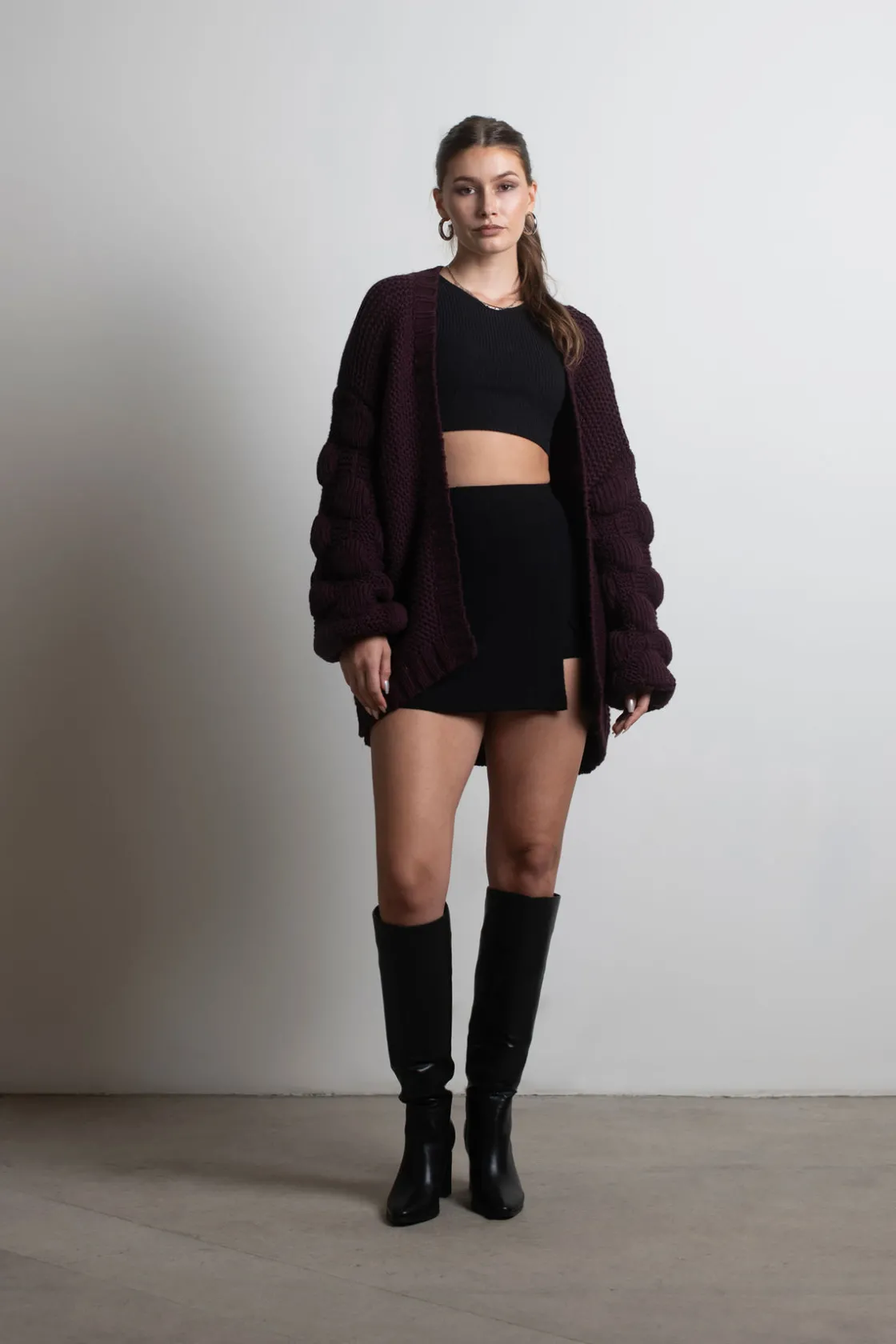 Tobi Shannon Oversized Cardigan - Pink