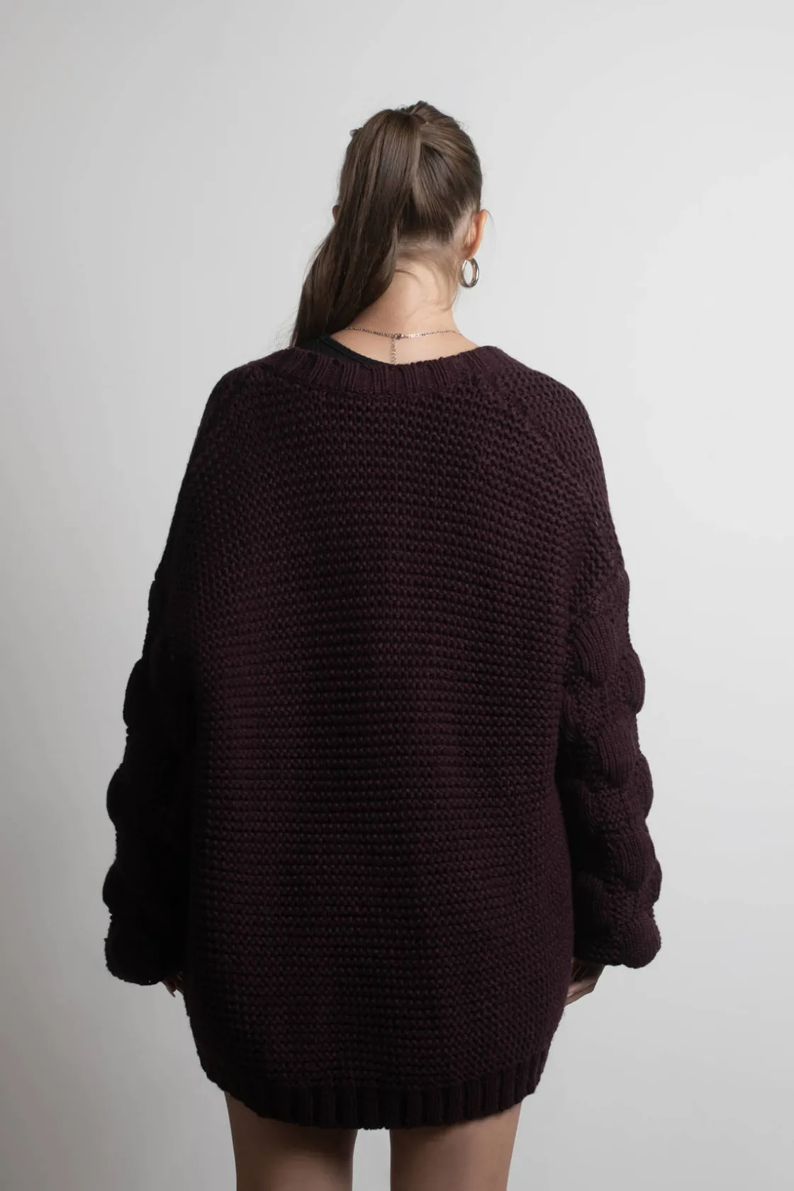 Tobi Shannon Oversized Cardigan - Pink