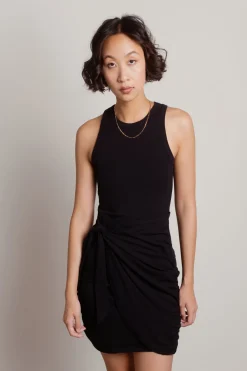 Tobi Sherri Knit Wrap Bodycon Dress