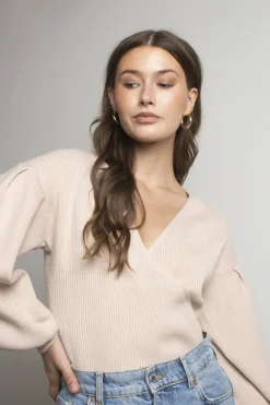 Tobi Shiloh Ribbed Sweater - Beige