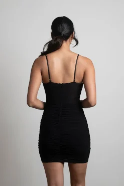 Tobi Showstopper Mesh Corset Mini Dress -