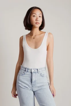 Tobi Simple Things Tank Bodysuit - Ivory