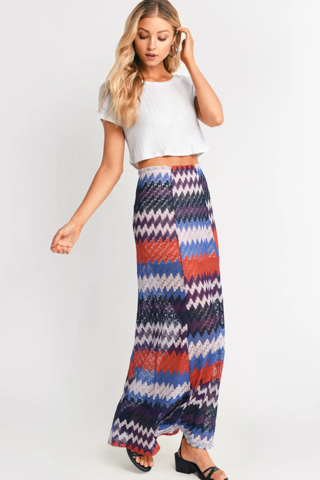 Tobi Simply Harmonious Aztec Maxi Skirt -