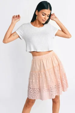 Tobi Simply Yours Lace Mini Skirt -