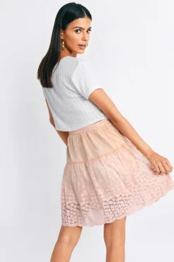 Tobi Simply Yours Lace Mini Skirt -