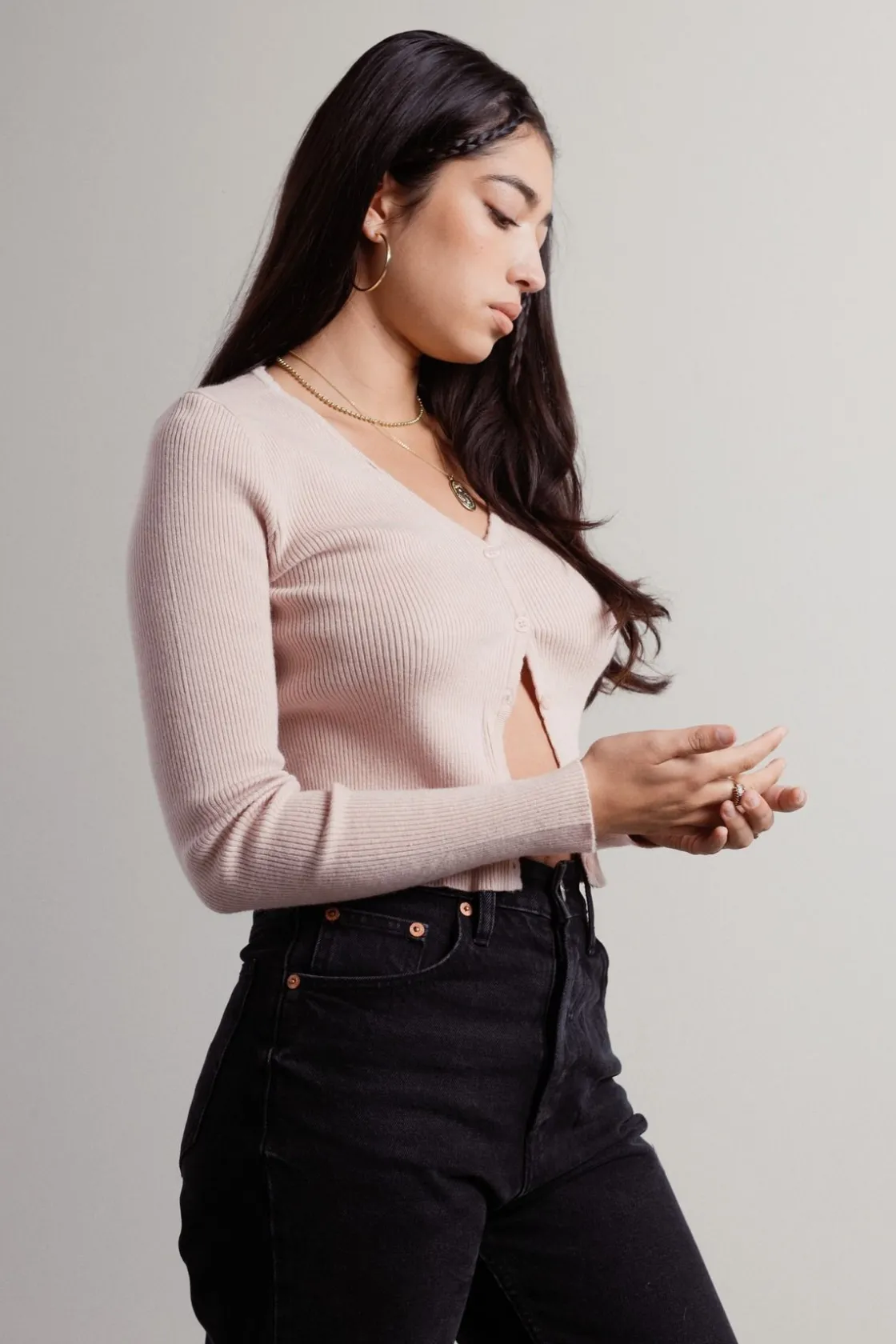 Tobi Skye Crop Cardigan -