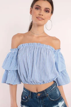 Tobi Sleeve It To Me Off The Shoulder Blouse -