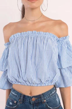 Tobi Sleeve It To Me Off The Shoulder Blouse -