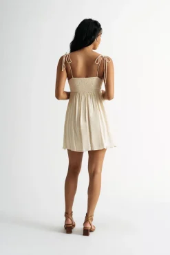 Tobi Small Talk Bustier Skater Mini Dress -