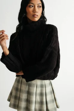 Tobi So Breezy Turtleneck Sweater - Mauve