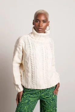 Tobi So Breezy Turtleneck Sweater - Mauve